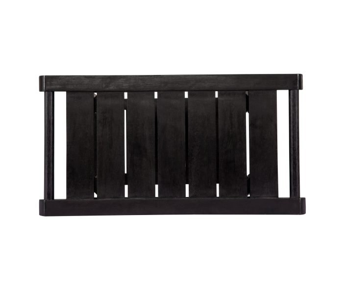 2-Tier Acacia Wood Shower Stool with Storage Shelf