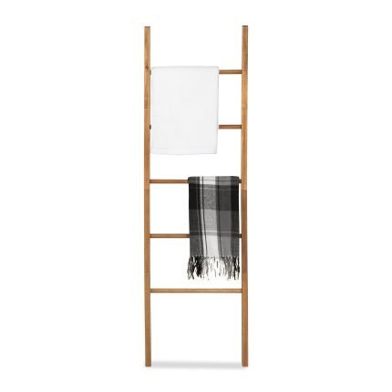 Acacia Wood Blanket Ladder 6-Tier Storage Rack