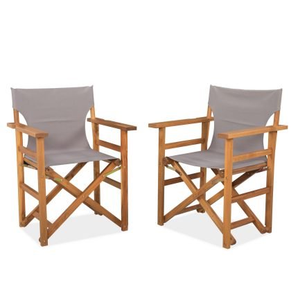 Acacia Wood Director Chair for Outdoor & Indoor Use