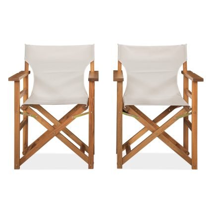 Acacia Wood Director Chair for Outdoor & Indoor Use