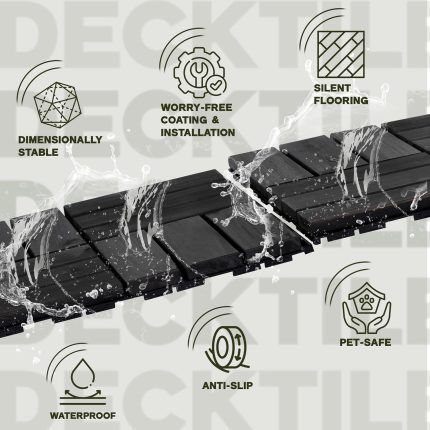 Deck Tiles - 27 Pcs 12 Slats Interlocking - C12