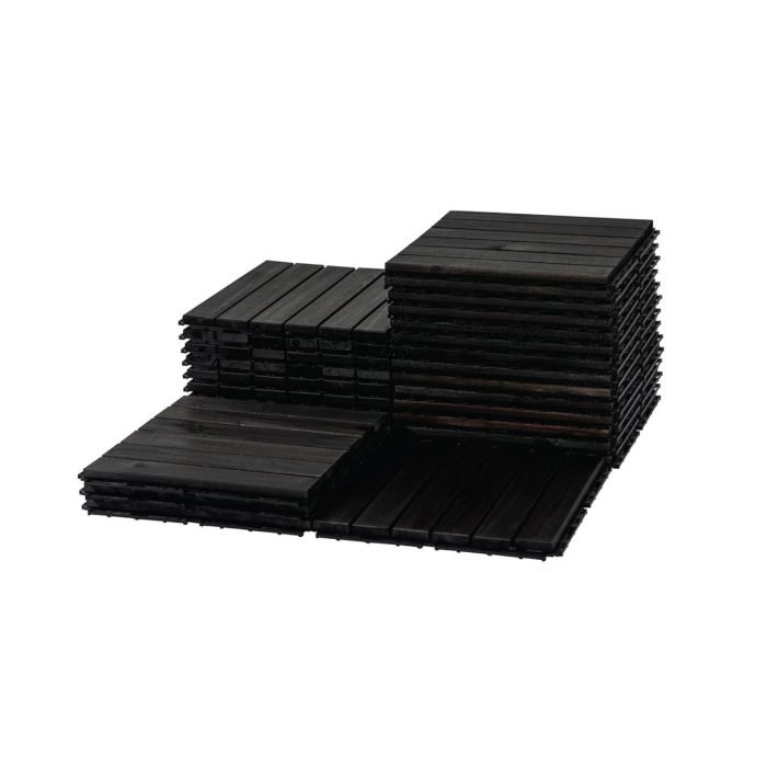 Flooring Interlocking Deck Tiles 27 PCS 6 Slats - C12
