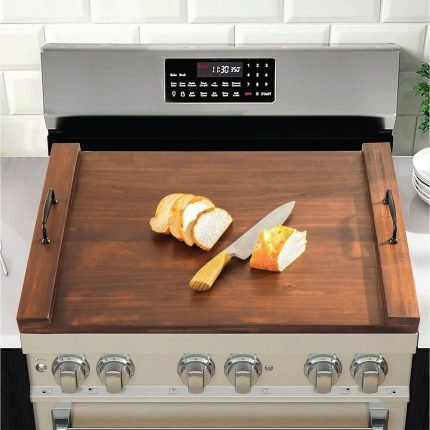 Noodle Board Stove Cover – Stylish Wooden Stove Top Cover & Kitchen Organizer