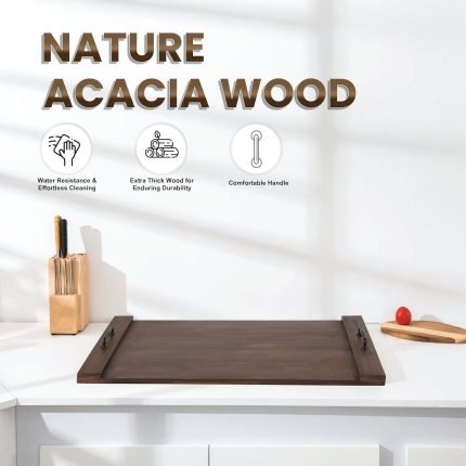 Noodle Board Stove Cover – Stylish Wooden Stove Top Cover & Kitchen Organizer