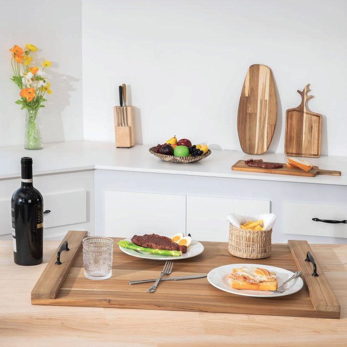 Noodle Board Stove Cover – Stylish Wooden Stove Top Cover & Kitchen Organizer