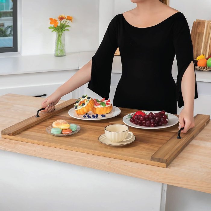 Noodle Board Stove Cover – Stylish Wooden Stove Top Cover & Kitchen Organizer
