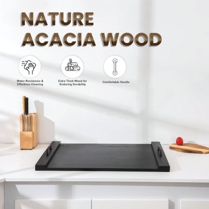 Noodle Board Stove Cover – Stylish Wooden Stove Top Cover & Kitchen Organizer