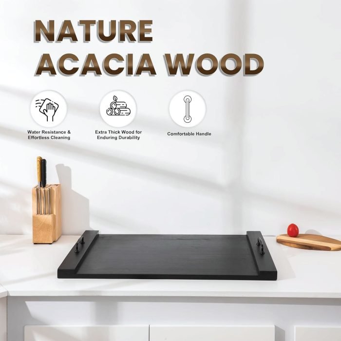 Noodle Board Stove Cover – Stylish Wooden Stove Top Cover & Kitchen Organizer