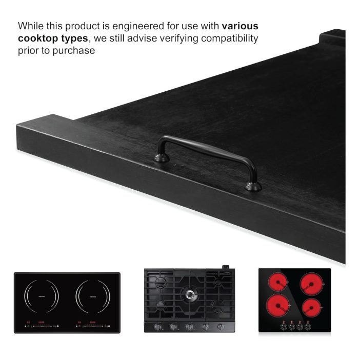 Noodle Board Stove Cover – Stylish Wooden Stove Top Cover & Kitchen Organizer