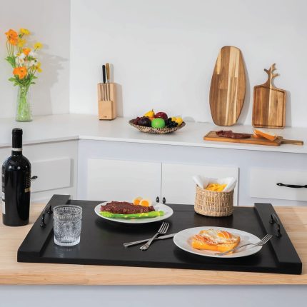 Noodle Board Stove Cover – Stylish Wooden Stove Top Cover & Kitchen Organizer