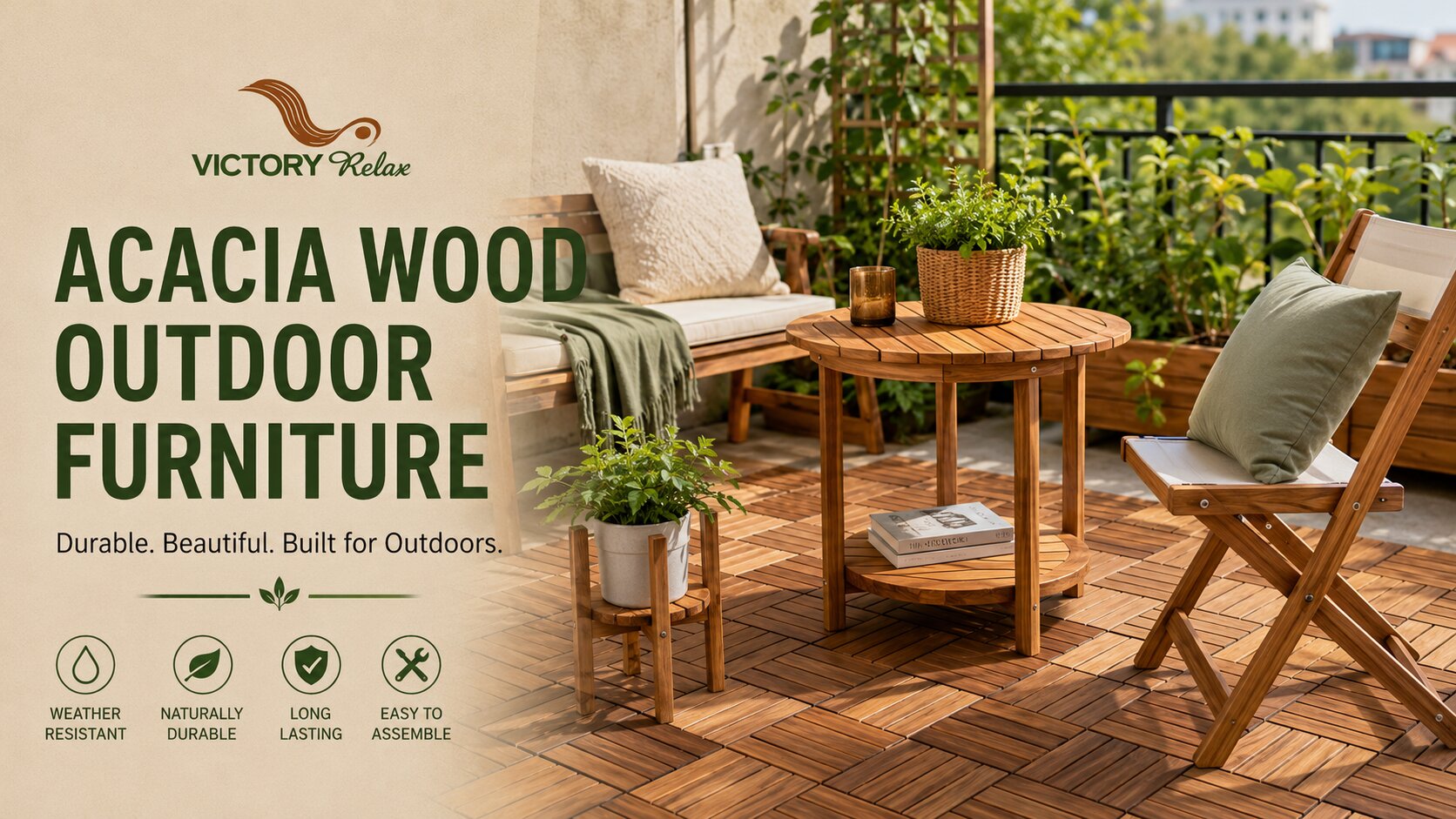 acacia wood outdoor furniture