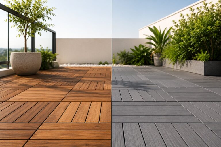 acacia vs composite deck tiles