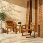 How to choose outdoor chairs for a welcoming acacia wood patio