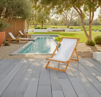Solid Eucalyptus Wood Folding Deck Chair