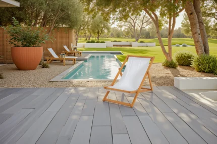 Solid Eucalyptus Wood Folding Deck Chair
