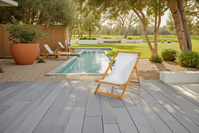Solid Eucalyptus Wood Folding Deck Chair