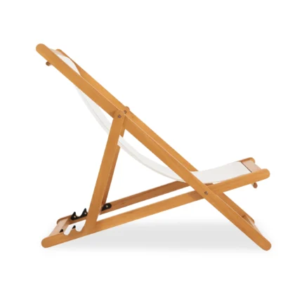 Solid Eucalyptus Wood Folding Deck Chair