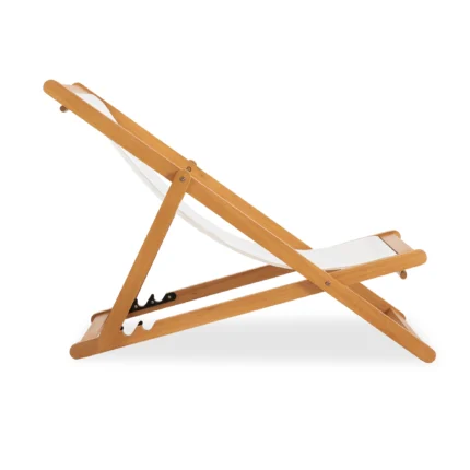 Solid Eucalyptus Wood Folding Deck Chair
