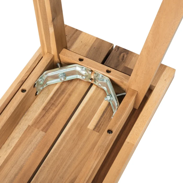 Solid Acacia Wood Bench for Entryway & Living Room