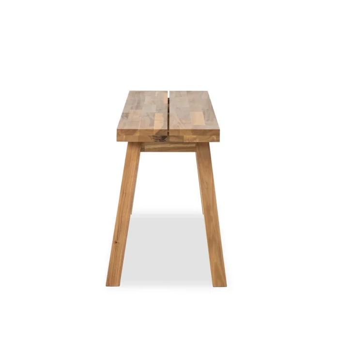 Solid Acacia Wood Bench for Entryway & Living Room