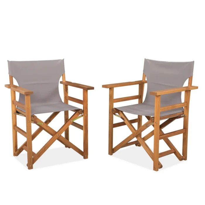 Acacia Wood Director Chair Set of 2