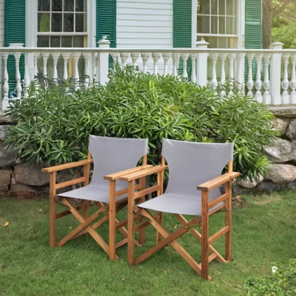 Acacia Wood Director Chair Set of 2