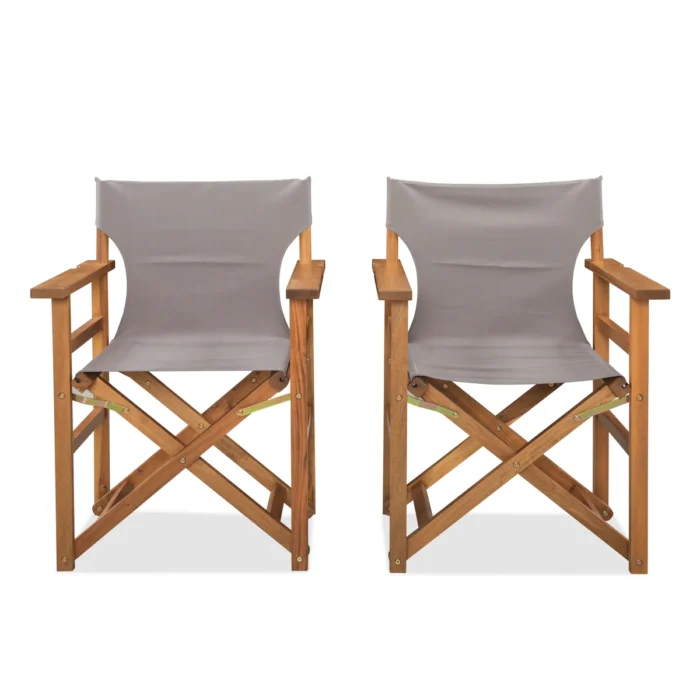 Acacia Wood Director Chair Set of 2