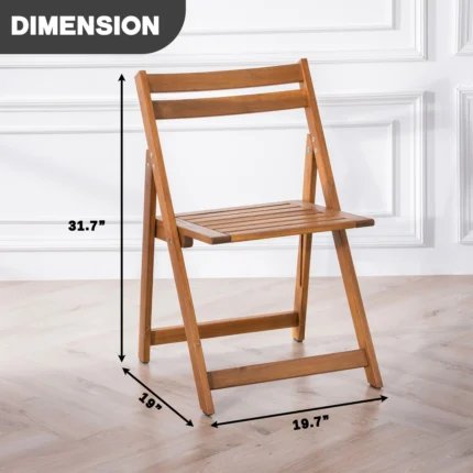 Acacia Wood Folding Patio Chairs