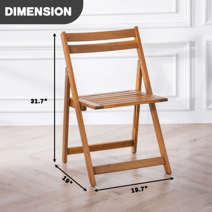 Acacia Wood Folding Patio Chairs