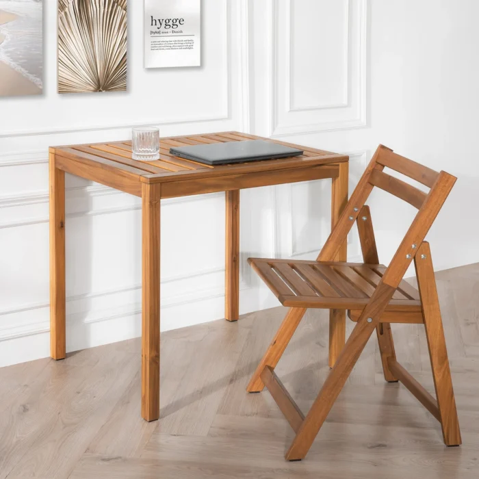 Acacia Wood Folding Patio Chairs