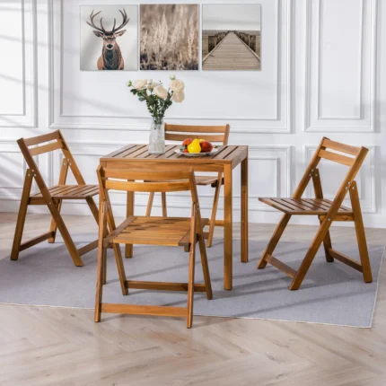 Acacia Wood Folding Patio Chairs