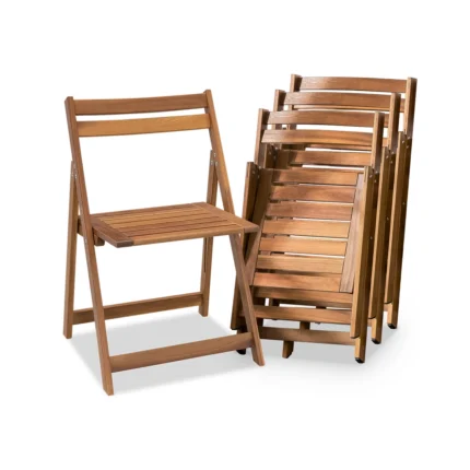 Acacia Wood Folding Patio Chairs