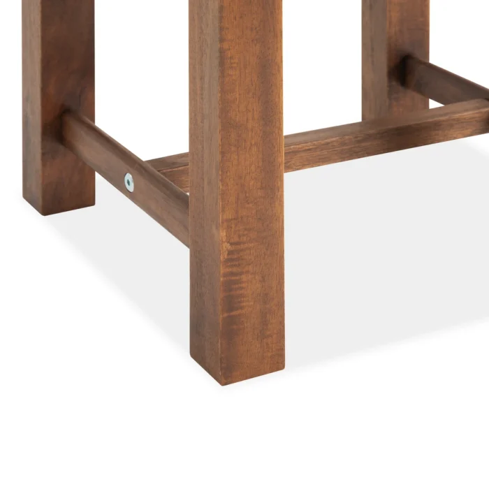 12-Inch Acacia Wood Step Stool for Indoor Use