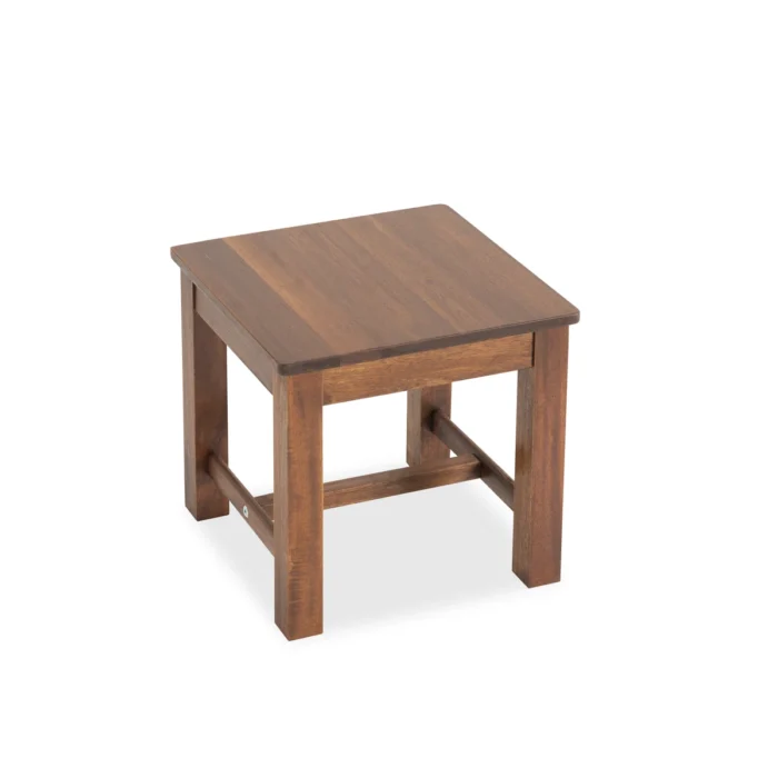 12-Inch Acacia Wood Step Stool for Indoor Use