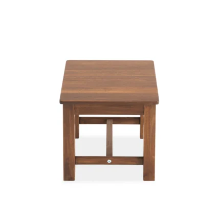12-Inch Acacia Wood Step Stool for Indoor Use