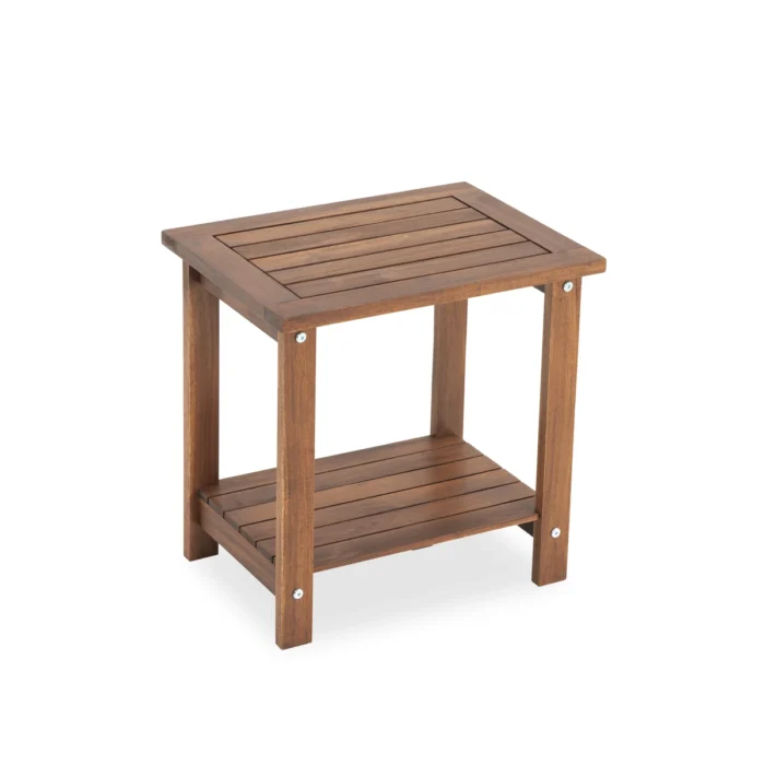 Double Adirondack Side Table Weather-Resistant for Outdoors
