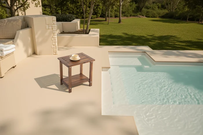 Double Adirondack Side Table Weather-Resistant for Outdoors
