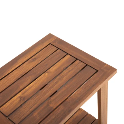 Double Adirondack Side Table Weather-Resistant for Outdoors