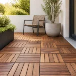 Are wood deck tiles worth it - finished acacia tile patio
