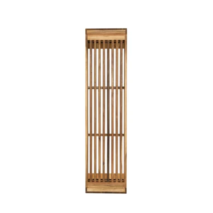 Outdoor Acacia Wood Backless Bench with Slatted Top