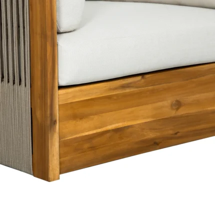 Outdoor Acacia Wood Swivel Chair