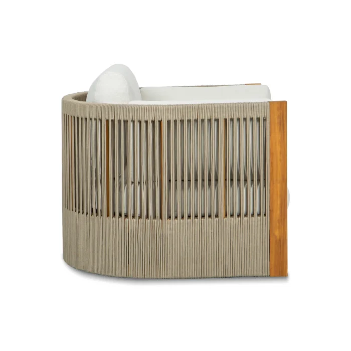Outdoor Acacia Wood Swivel Chair
