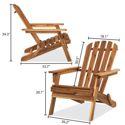 Solid Wood Adirondack Chair