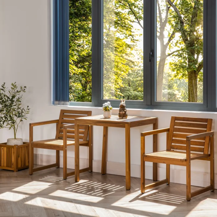 Solid Wood Outdoor Bistro Table