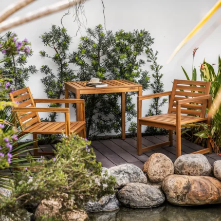 Solid Wood Outdoor Bistro Table