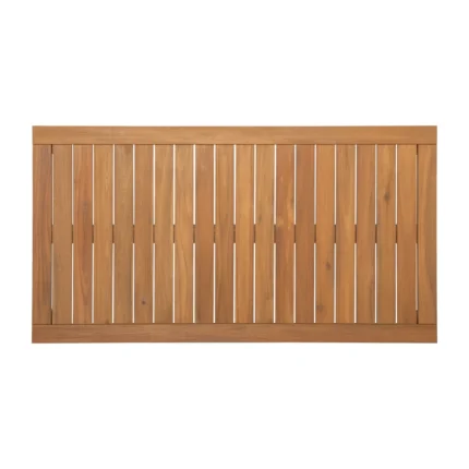 Solid Wood Outdoor Coffee Table with Slatted Top