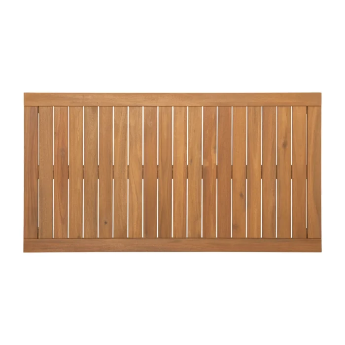 Solid Wood Outdoor Coffee Table with Slatted Top
