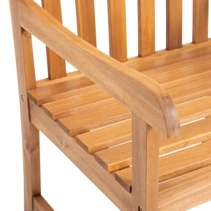 Solid Wood Patio Dining Armchair (Set of 2)