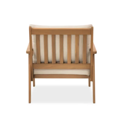 Solid Wood Patio Lounge Chairs, Set of 2