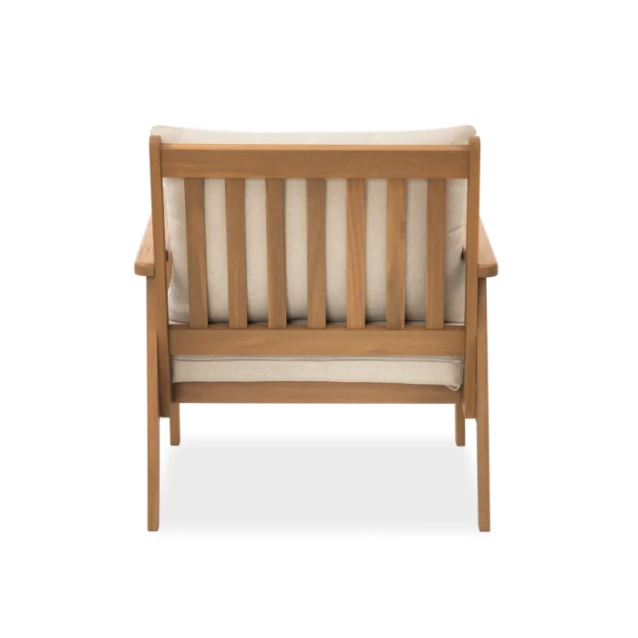 Solid Wood Patio Lounge Chairs, Set of 2
